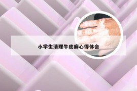 小学生清理牛皮癣心得体会