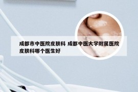 成都市中医院皮肤科 成都中医大学附属医院皮肤科哪个医生好