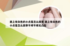 唇上有白色的小点是怎么回事 唇上有白色的小点是怎么回事不疼不痒无凸起