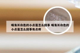 嘴角长白色的小点是怎么回事 嘴角长白色的小点是怎么回事有点疼