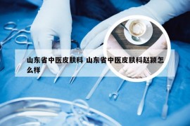 山东省中医皮肤科 山东省中医皮肤科赵颖怎么样